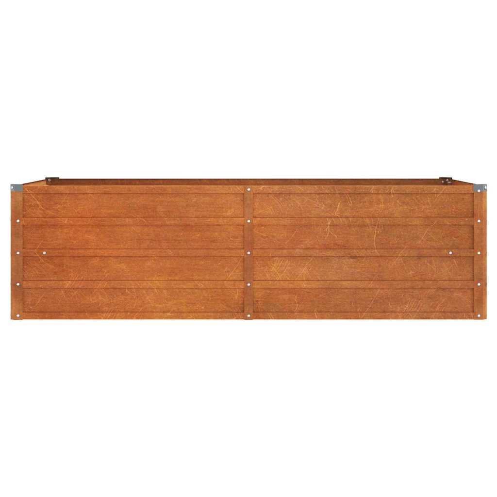 vidaXL Ζαρντινιέρα Σκουριασμένο 160x80x45 εκ. Ατσάλι Σκληρυθέν Αέρα - Image 4