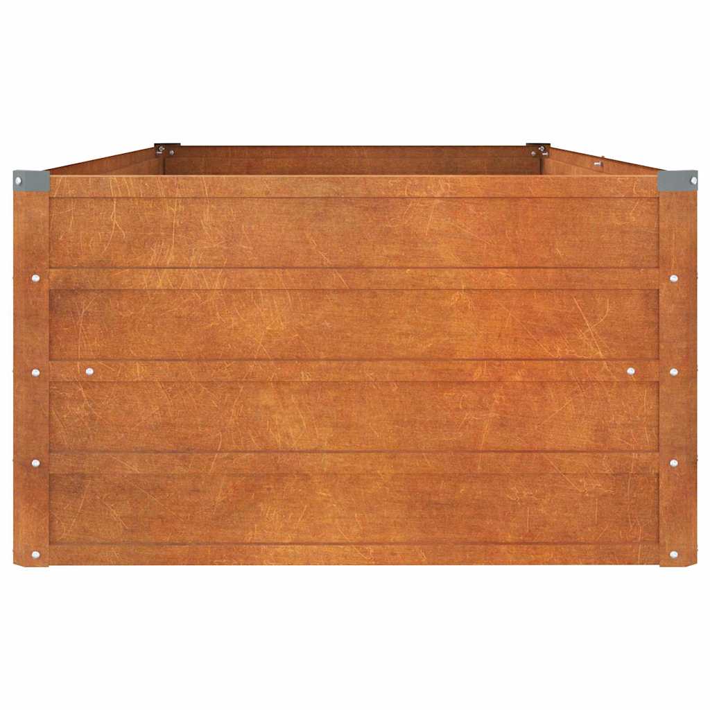 vidaXL Ζαρντινιέρα Σκουριασμένο 160x80x45 εκ. Ατσάλι Σκληρυθέν Αέρα - Image 5