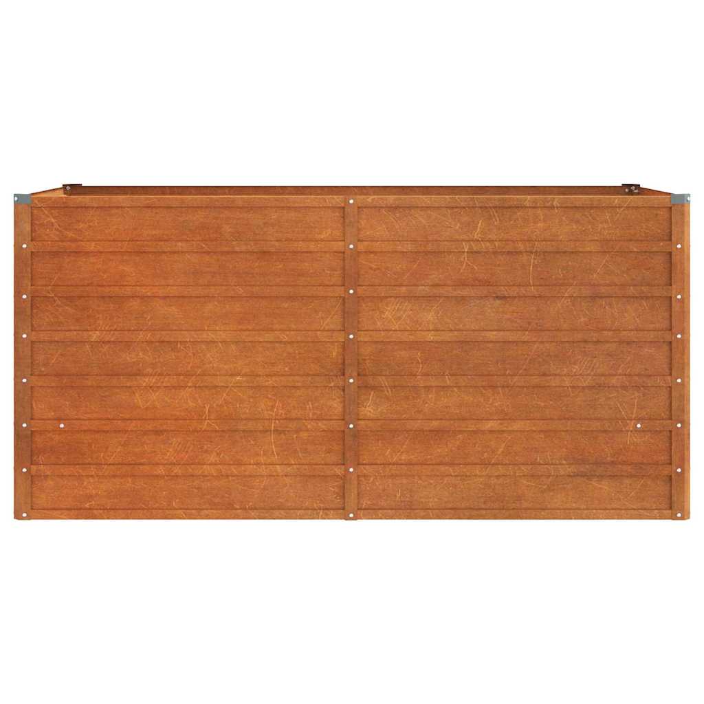 vidaXL Ζαρντινιέρα Σκουριασμένο 160x80x77 εκ. Ατσάλι Σκληρυθέν Αέρα - Image 4