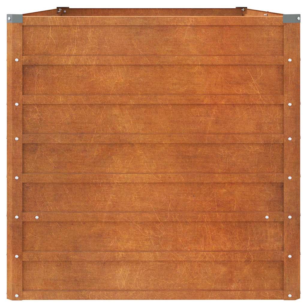 vidaXL Ζαρντινιέρα Σκουριασμένο 160x80x77 εκ. Ατσάλι Σκληρυθέν Αέρα - Image 5