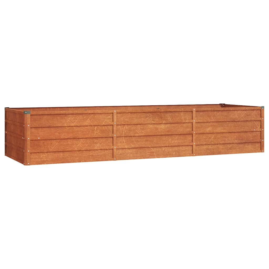 vidaXL Ζαρντινιέρα Σκουριασμένο 240x80x45 εκ. Ατσάλι Σκληρυθέν Αέρα - Image 2