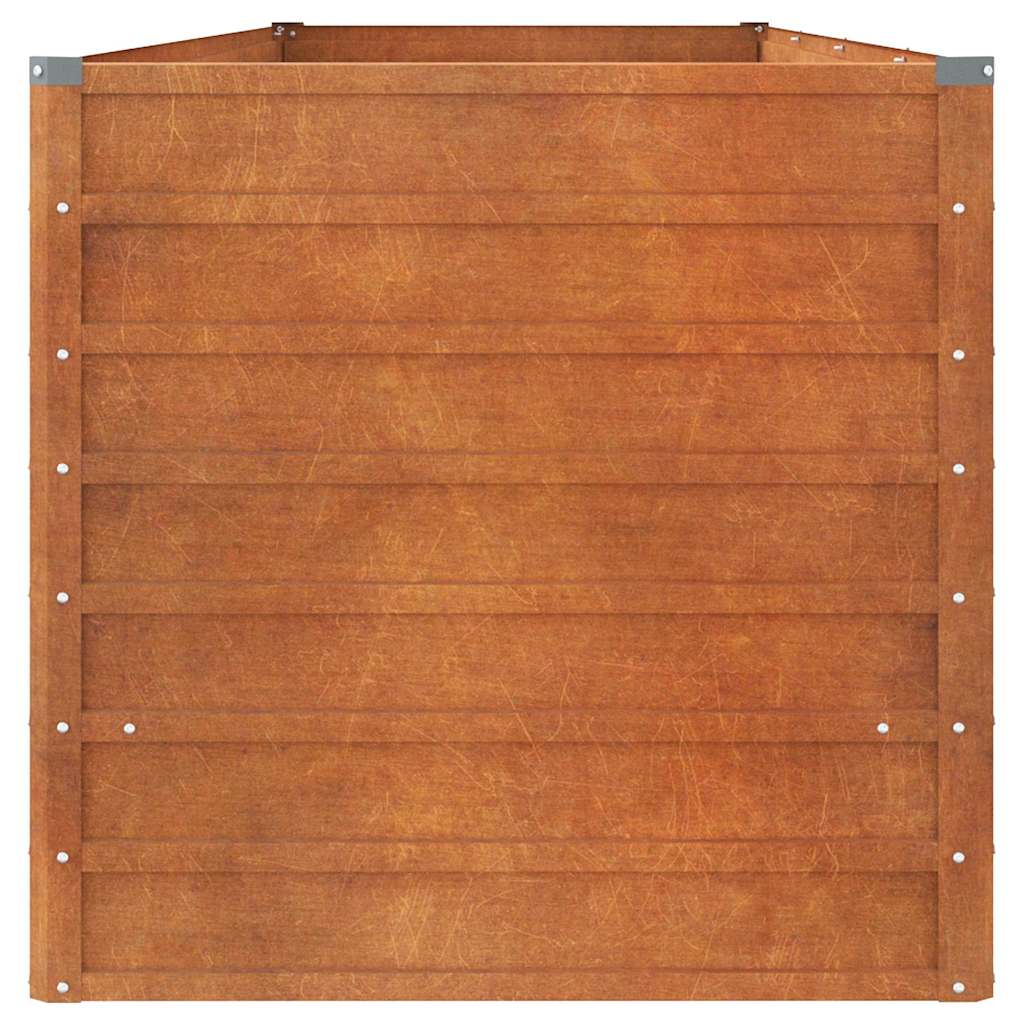vidaXL Ζαρντινιέρα Σκουριασμένο 320x80x77 εκ. Ατσάλι Σκληρυθέν Αέρα - Image 5