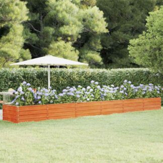 vidaXL Ζαρντινιέρα Σκουριασμένο 600x80x45 εκ. Ατσάλι Σκληρυθέν Αέρα