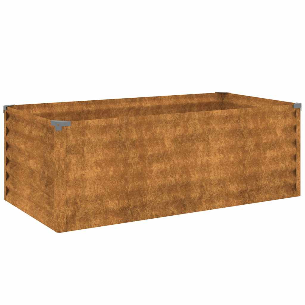 vidaXL Υπερυψωμένο Ζαρντινιέρα Κήπου 100 x 50 x 36 εκ. από Ατσάλι Corten - Image 2