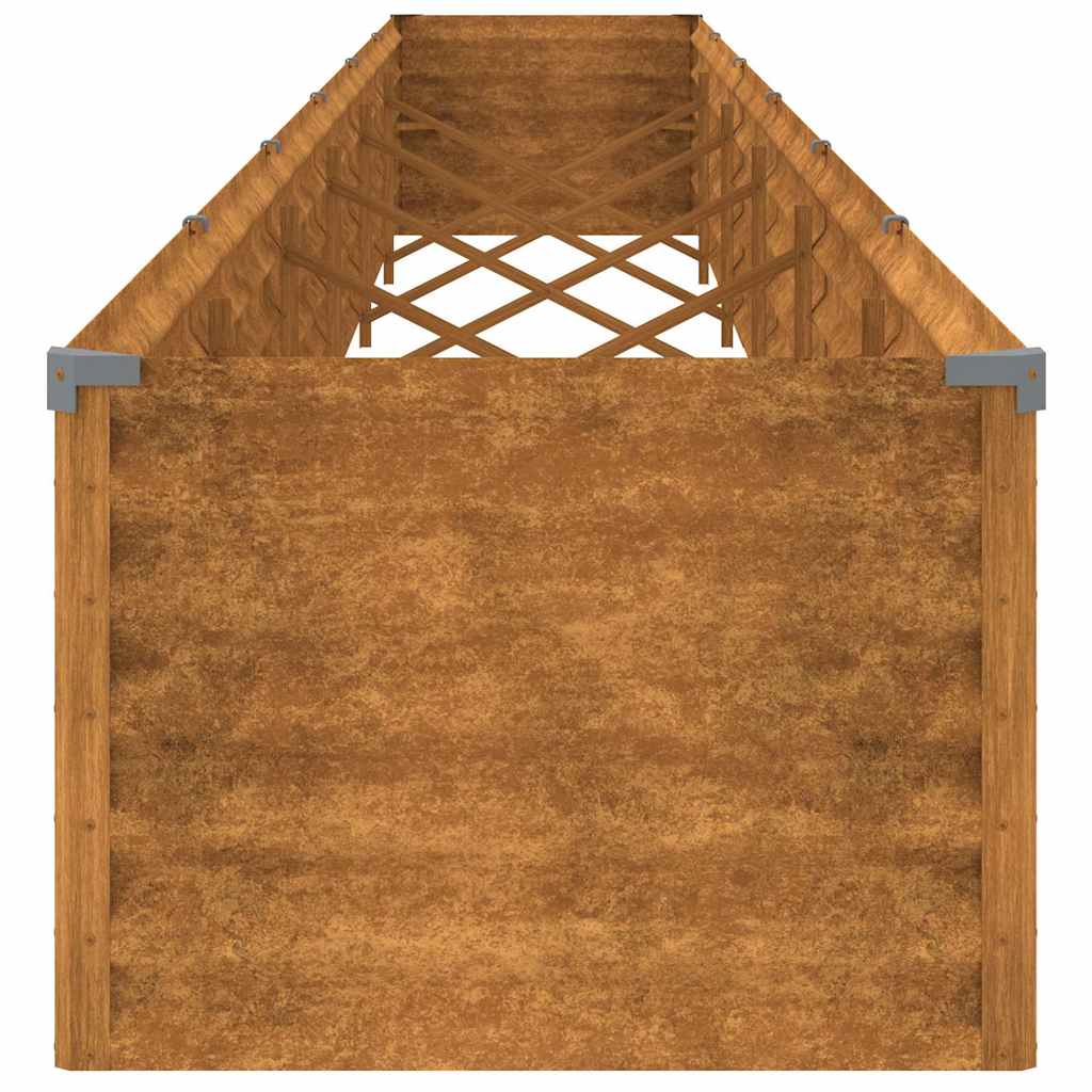 vidaXL Υπερυψωμένο Ζαρντινιέρα Κήπου 580x50x36 εκ. από Ατσάλι Corten - Image 5