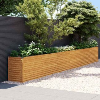 vidaXL Υπερυψωμένο Ζαρντινιέρα Κήπου 578 x 50 x 69 εκ. από Ατσάλι Corten