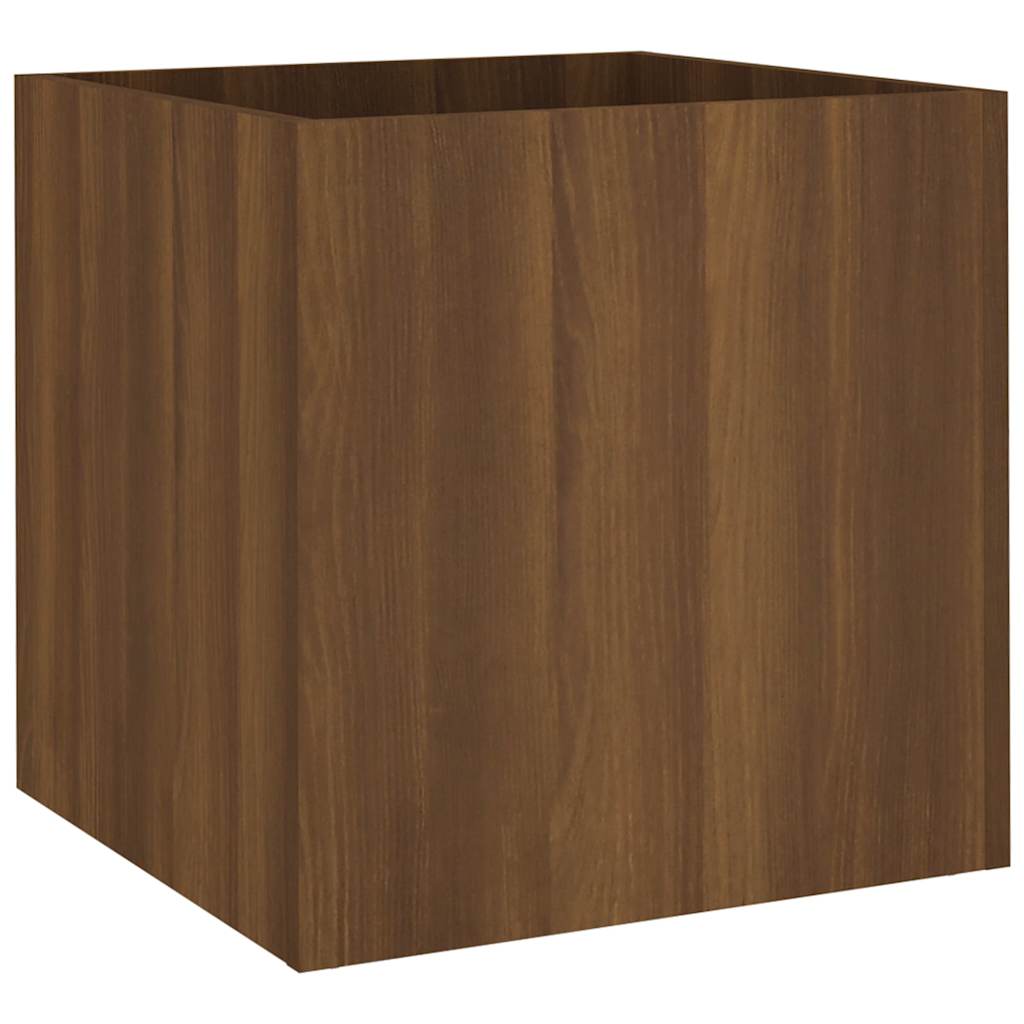 vidaXL Ζαρντινιέρα Καφέ δρυς 40 x 40 x 40 εκ. από Επεξεργασμένο Ξύλο - Image 2