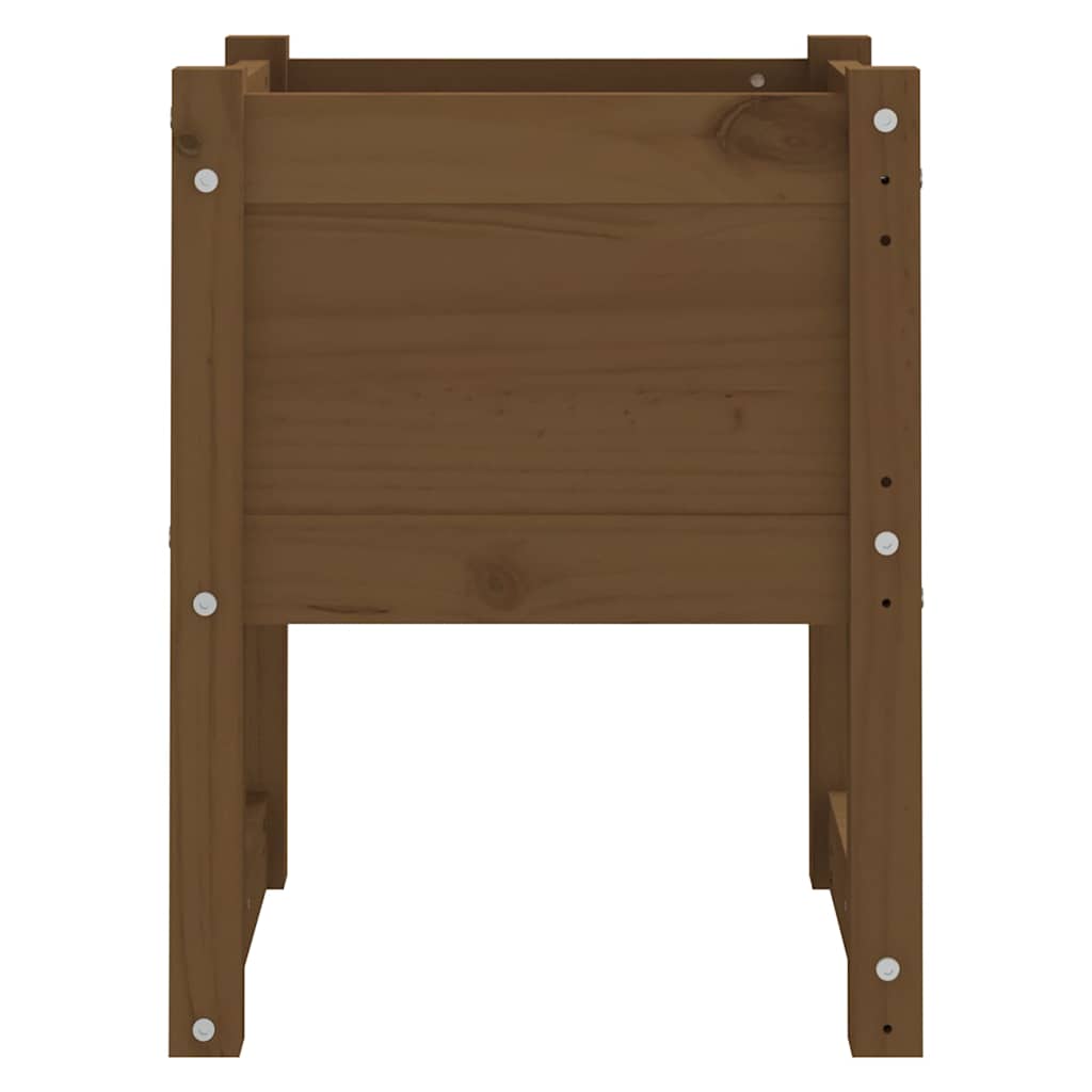 vidaXL Ζαρντινιέρες 2 τεμ. Μελί 40x40x52,5 εκ. από Μασίφ Ξύλο Πεύκου - Image 5