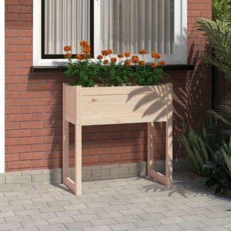vidaXL Ζαρντινιέρα 78x40x81 εκ. από Μασίφ Ξύλο Πεύκου