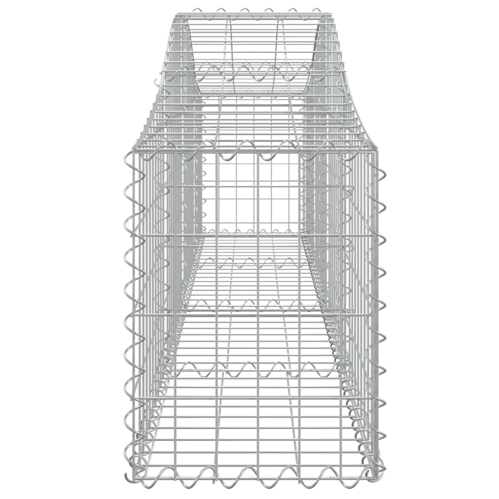 vidaXL Συρματοκιβώτια Τοξωτά 4 τεμ. 200x30x40/60 εκ. Γαλβαν. Ατσάλι - Image 5