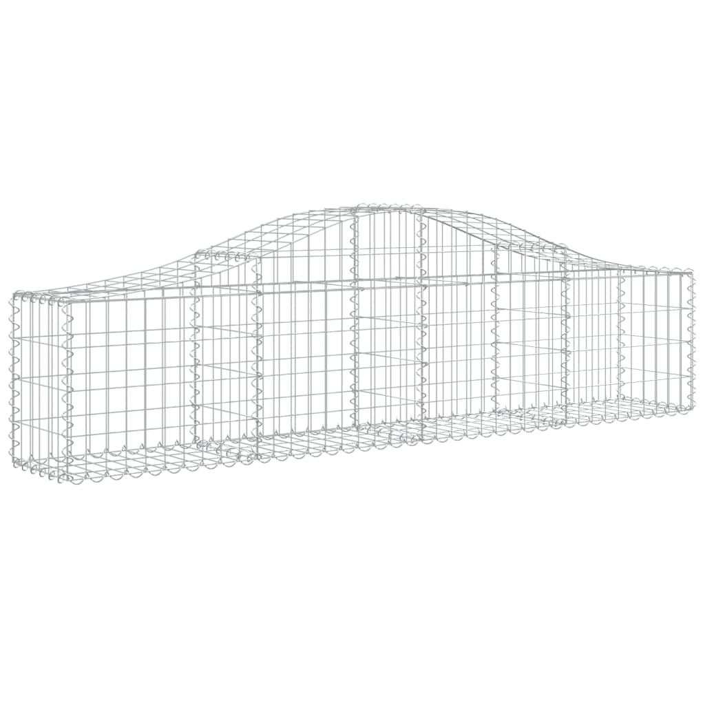 vidaXL Συρματοκιβώτια Τοξωτά 8 τεμ. 200x30x40/60 εκ. Γαλβαν. Ατσάλι - Image 3