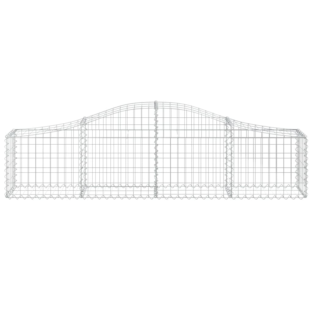 vidaXL Συρματοκιβώτια Τοξωτά 8 τεμ. 200x30x40/60 εκ. Γαλβαν. Ατσάλι - Image 4