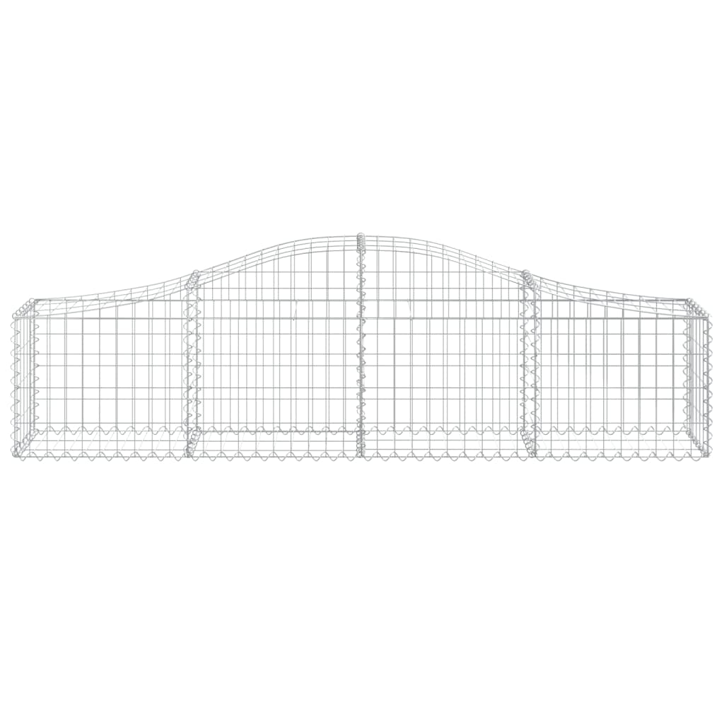 vidaXL Συρματοκιβώτια Τοξωτά 10 τεμ. 200x30x40/60 εκ. Γαλβαν. Ατσάλι - Image 4