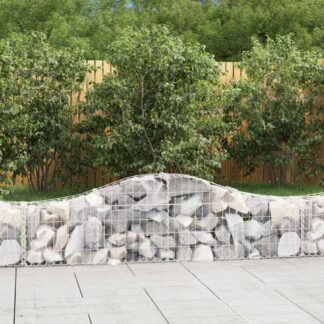 vidaXL Συρματοκιβώτια Τοξωτά 10 τεμ. 200x30x40/60 εκ. Γαλβαν. Ατσάλι