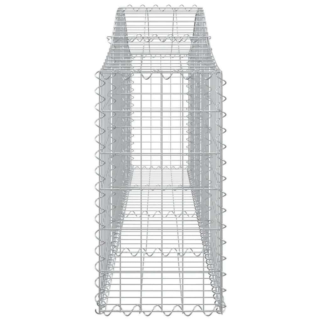 vidaXL Συρματοκιβώτια Τοξωτά 3 τεμ. 200x30x60/80 εκ. Γαλβαν. Ατσάλι - Image 5