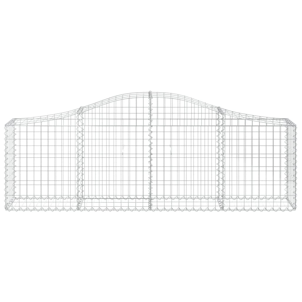 vidaXL Συρματοκιβώτια Τοξωτά 14 τεμ. 200x30x60/80 εκ. Γαλβαν. Ατσάλι - Image 4