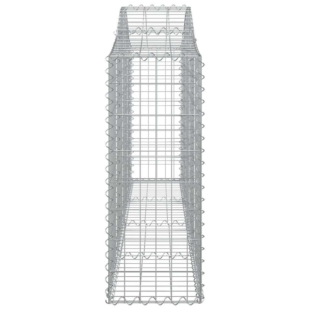 vidaXL Συρματοκιβώτια Τοξωτά 10 τεμ. 200x30x80/100 εκ. Γαλβαν. Ατσάλι - Image 5