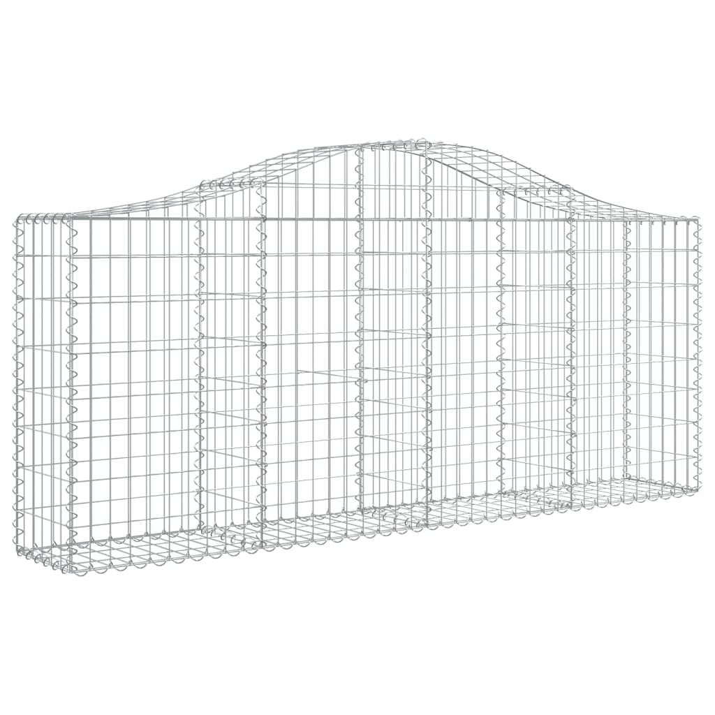 vidaXL Συρματοκιβώτια Τοξωτά 18 τεμ. 200x30x80/100 εκ. Γαλβαν. Ατσάλι - Image 3