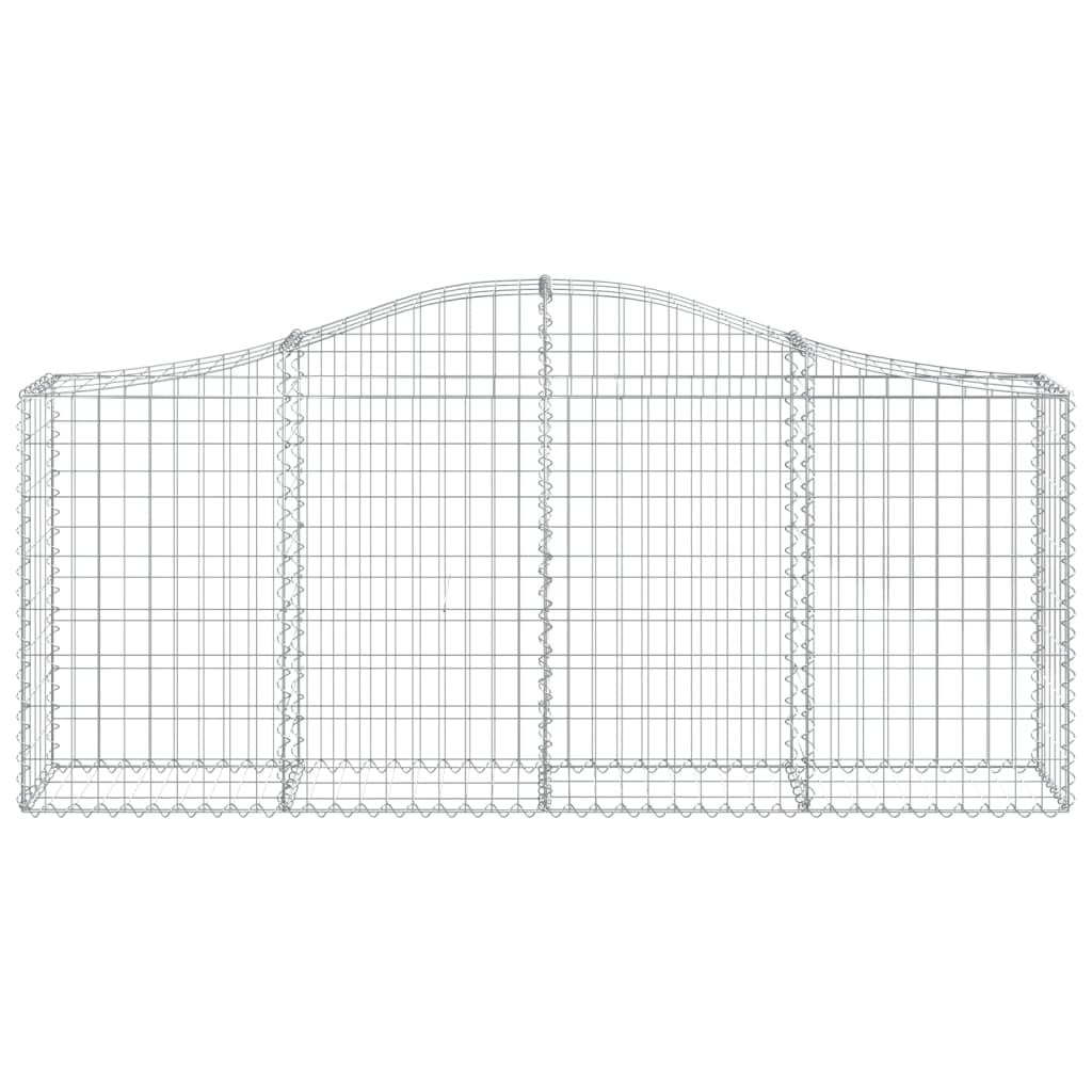 vidaXL Συρματοκιβώτια Τοξωτά 20 τεμ. 200x30x80/100 εκ. Γαλβαν. Ατσάλι - Image 4