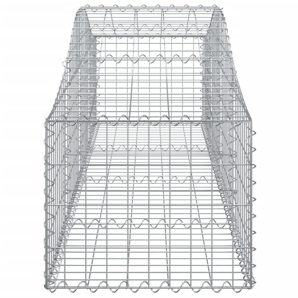 vidaXL Συρματοκιβώτια Τοξωτά 2 τεμ. 200x50x40/60 εκ. Γαλβαν. Ατσάλι - Image 5