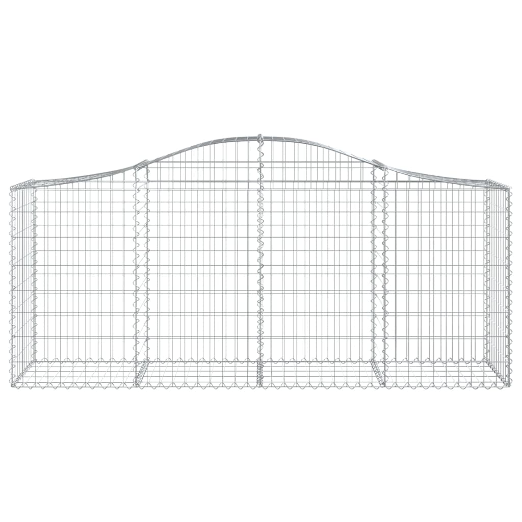 vidaXL Συρματοκιβώτια Τοξωτά 8 τεμ. 200x50x80/100 εκ. Γαλβαν. Ατσάλι - Image 4