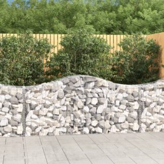 vidaXL Συρματοκιβώτια Τοξωτά 8 τεμ. 200x50x80/100 εκ. Γαλβαν. Ατσάλι