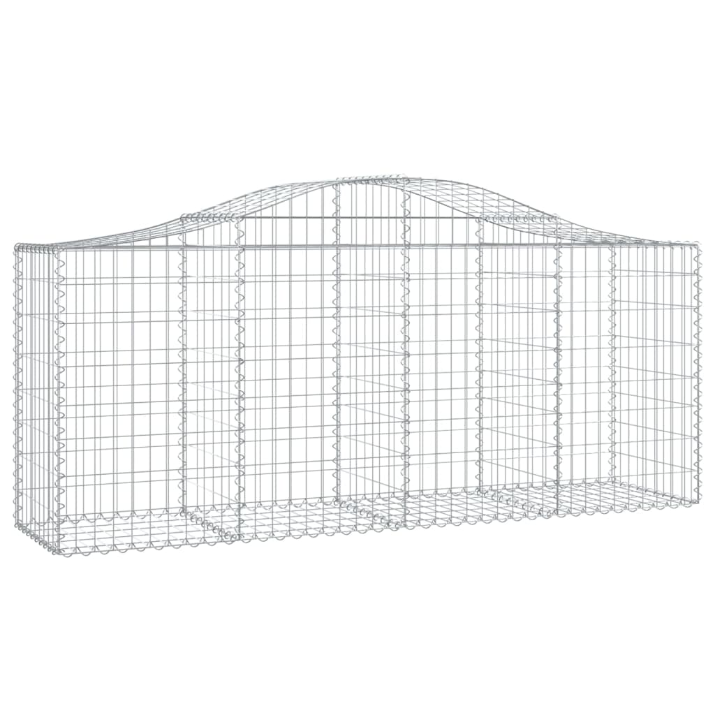 vidaXL Συρματοκιβώτια Τοξωτά 9 τεμ. 200x50x80/100 εκ. Γαλβαν. Ατσάλι - Image 3