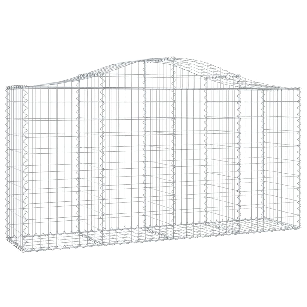vidaXL Συρματοκιβώτια Τοξωτά 14 τεμ. 200x50x100/120 εκ. Γαλβαν. Ατσάλι - Image 3