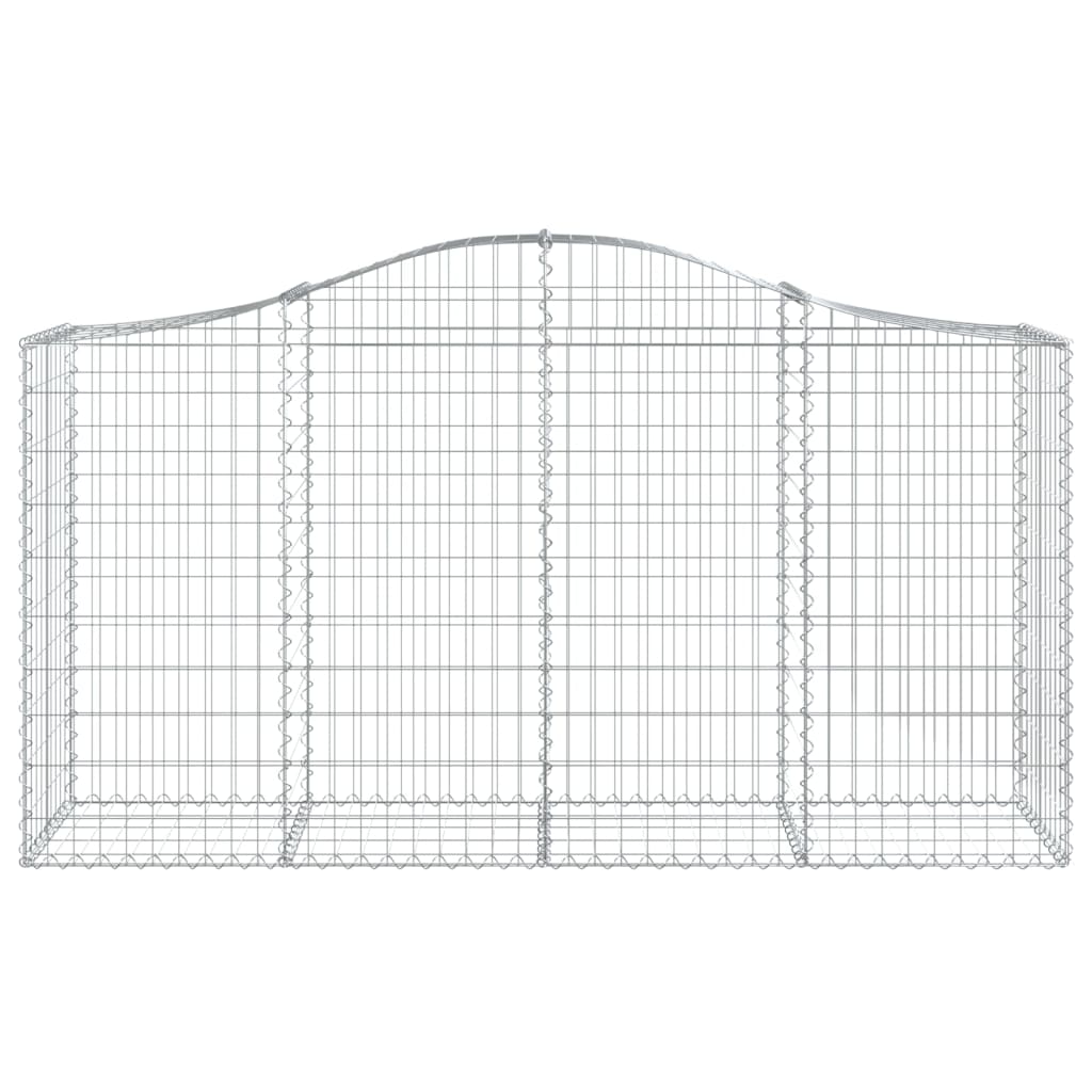 vidaXL Συρματοκιβώτια Τοξωτά 14 τεμ. 200x50x100/120 εκ. Γαλβαν. Ατσάλι - Image 4