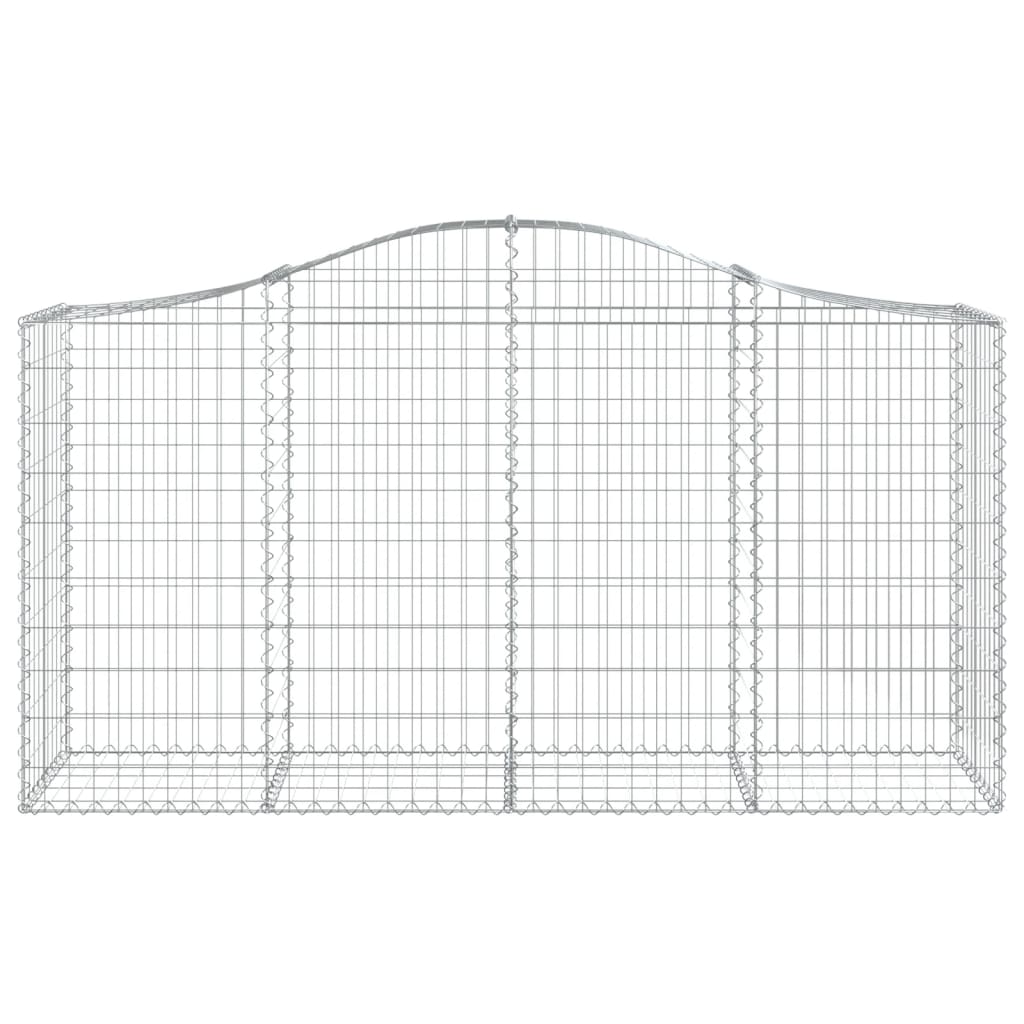 vidaXL Συρματοκιβώτια Τοξωτά 20 τεμ. 200x50x100/120 εκ. Γαλβαν. Ατσάλι - Image 4