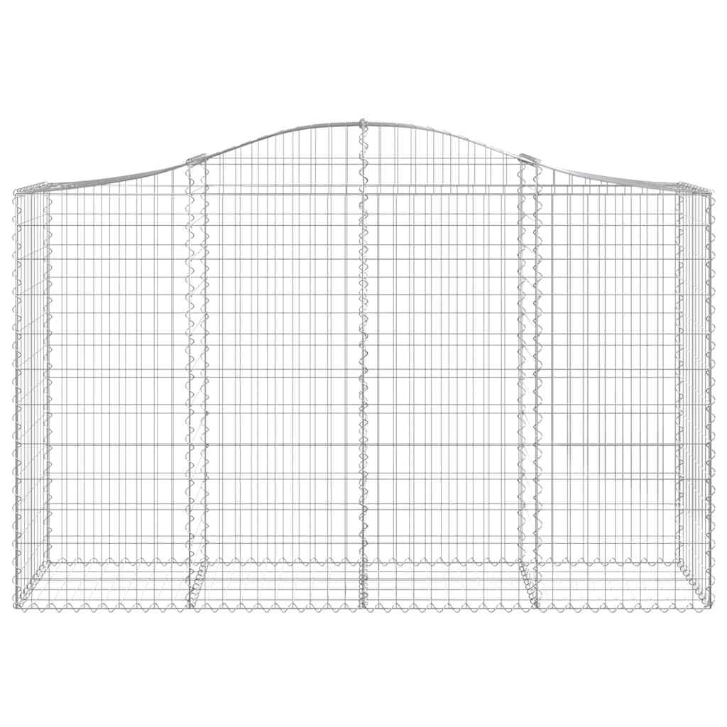 vidaXL Συρματοκιβώτια Τοξωτά 8 τεμ. 200x50x120/140 εκ. Γαλβαν. Ατσάλι - Image 4