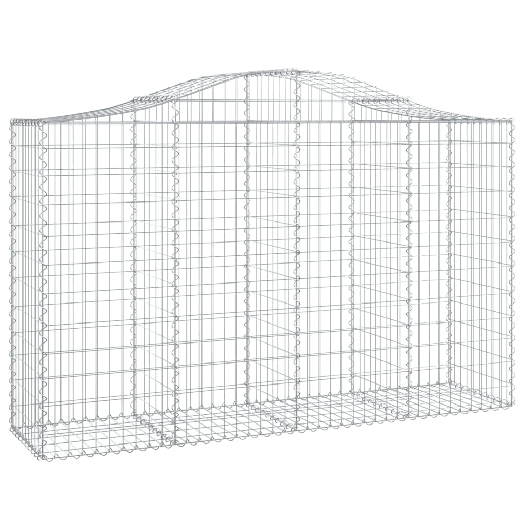 vidaXL Συρματοκιβώτια Τοξωτά 14 τεμ. 200x50x120/140 εκ. Γαλβαν. Ατσάλι - Image 3