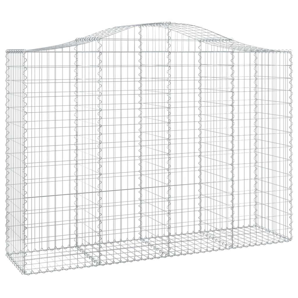 vidaXL Συρματοκιβώτια Τοξωτά 18 τεμ. 200x50x140/160 εκ. Γαλβαν. Ατσάλι - Image 3