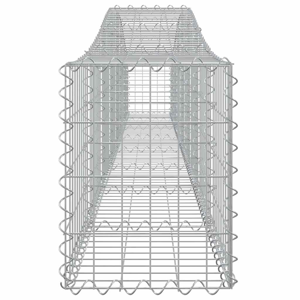 vidaXL Συρματοκιβώτια Τοξωτά 3 τεμ. 400x30x40/60 εκ. Γαλβαν. Ατσάλι - Image 5