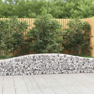 vidaXL Συρματοκιβώτια Τοξωτά 3 τεμ. 400x30x40/60 εκ. Γαλβαν. Ατσάλι