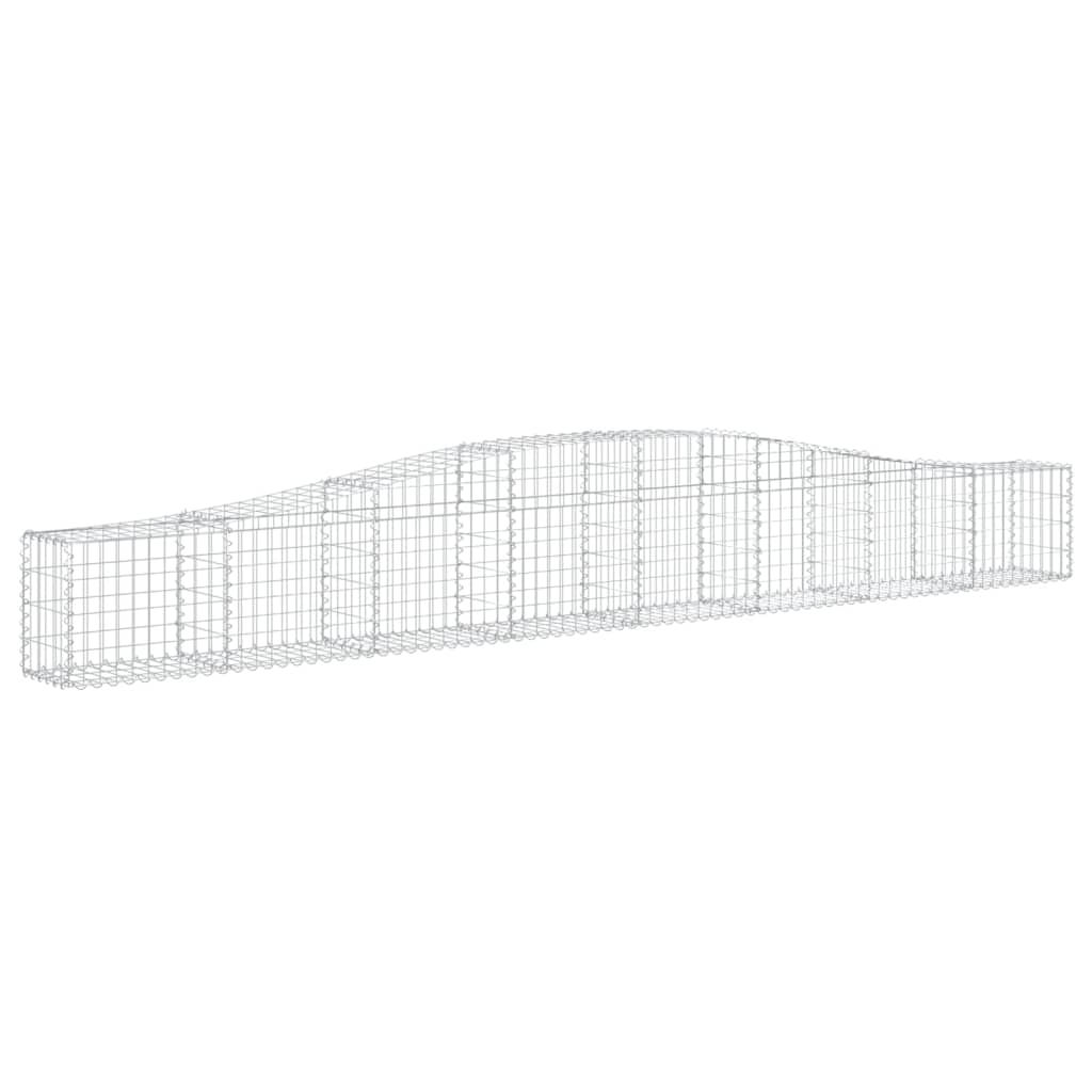 vidaXL Συρματοκιβώτια Τοξωτά 5 τεμ. 400x30x40/60 εκ. Γαλβαν. Ατσάλι - Image 3