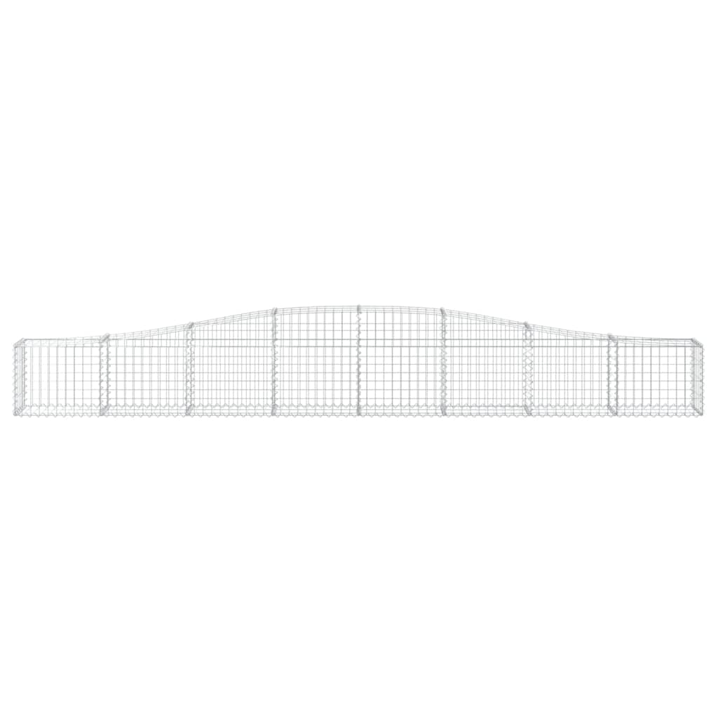 vidaXL Συρματοκιβώτια Τοξωτά 5 τεμ. 400x30x40/60 εκ. Γαλβαν. Ατσάλι - Image 4