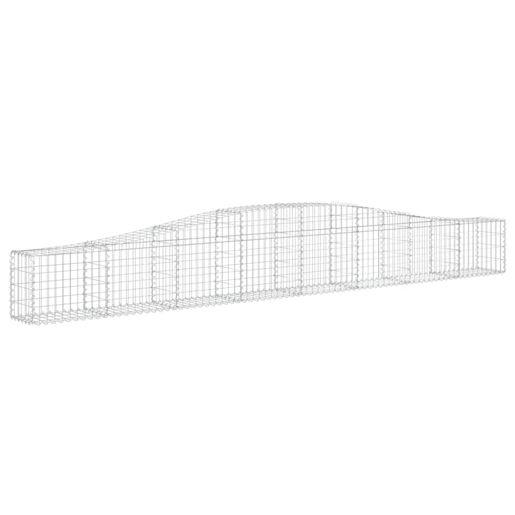 vidaXL Συρματοκιβώτια Τοξωτά 7 τεμ. 400x30x40/60 εκ. Γαλβαν. Ατσάλι - Image 3