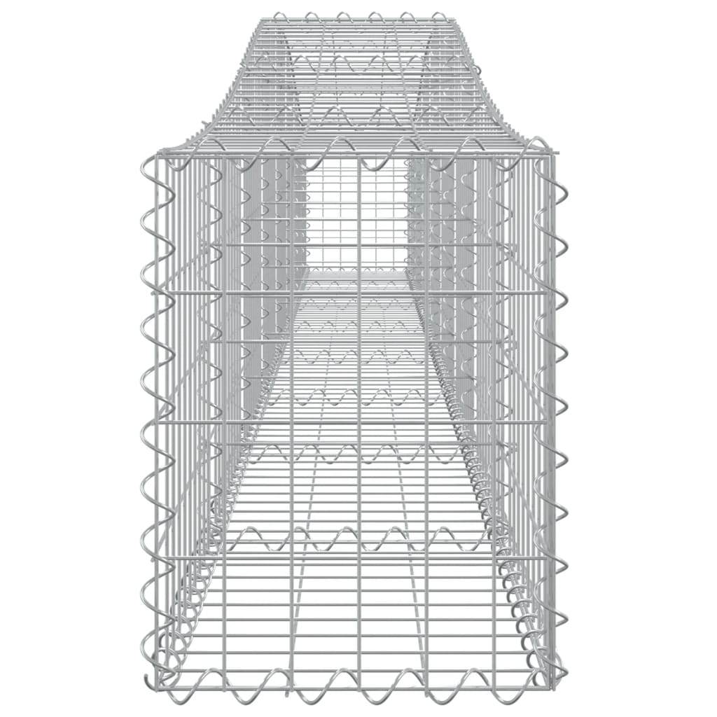 vidaXL Συρματοκιβώτια Τοξωτά 7 τεμ. 400x30x40/60 εκ. Γαλβαν. Ατσάλι - Image 5