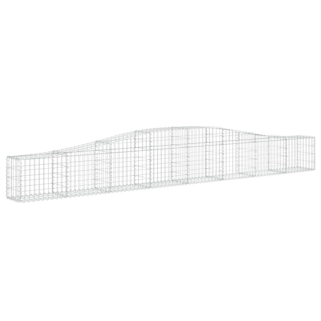 vidaXL Συρματοκιβώτια Τοξωτά 9 τεμ. 400x30x40/60 εκ. Γαλβαν. Ατσάλι - Image 3