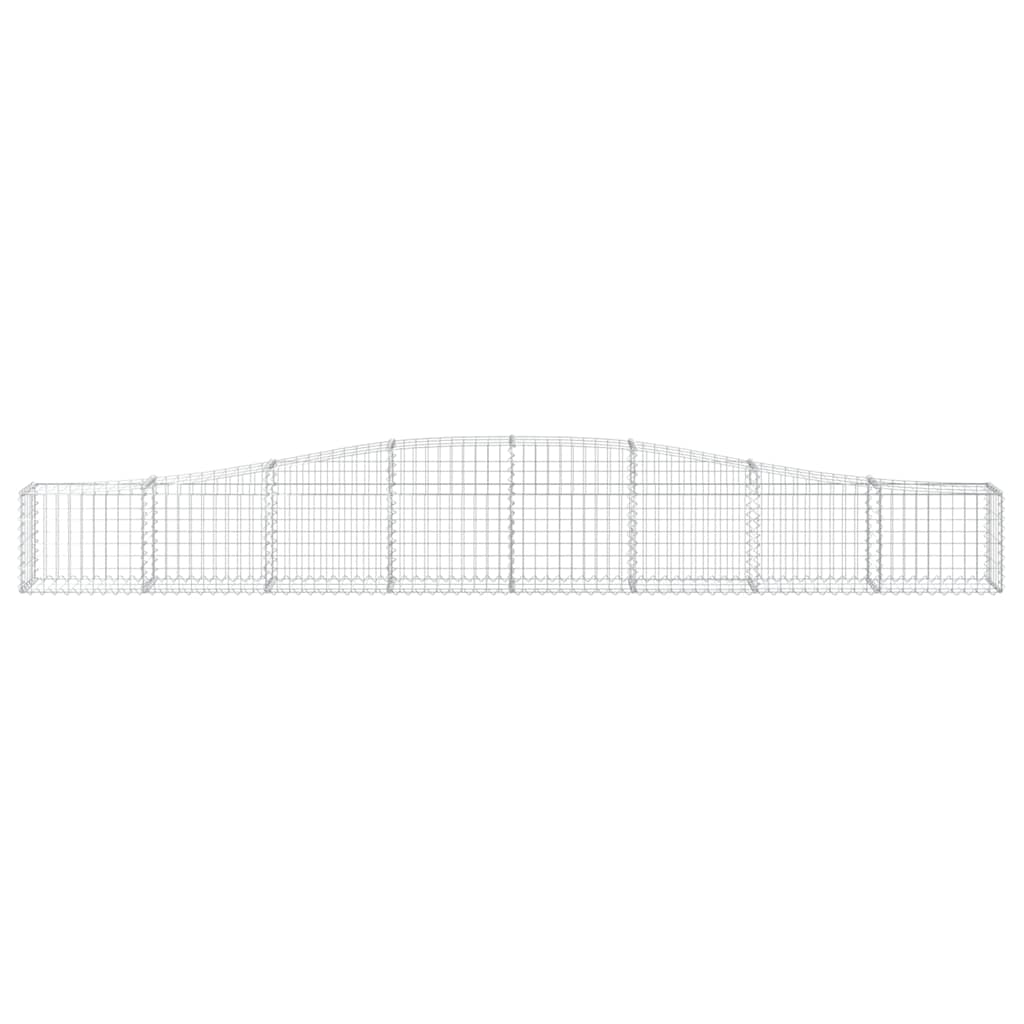 vidaXL Συρματοκιβώτια Τοξωτά 9 τεμ. 400x30x40/60 εκ. Γαλβαν. Ατσάλι - Image 4