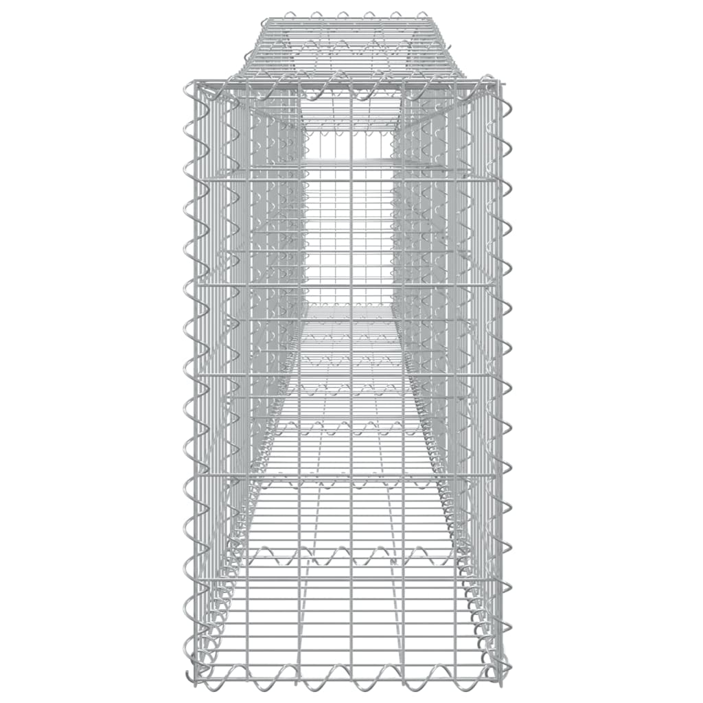 vidaXL Συρματοκιβώτια Τοξωτά 4 τεμ. 400x30x60/80 εκ. Γαλβαν. Ατσάλι - Image 5
