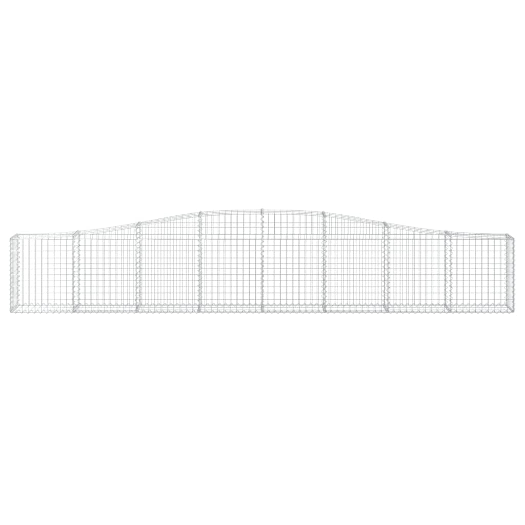 vidaXL Συρματοκιβώτια Τοξωτά 8 τεμ. 400x30x60/80 εκ. Γαλβαν. Ατσάλι - Image 4