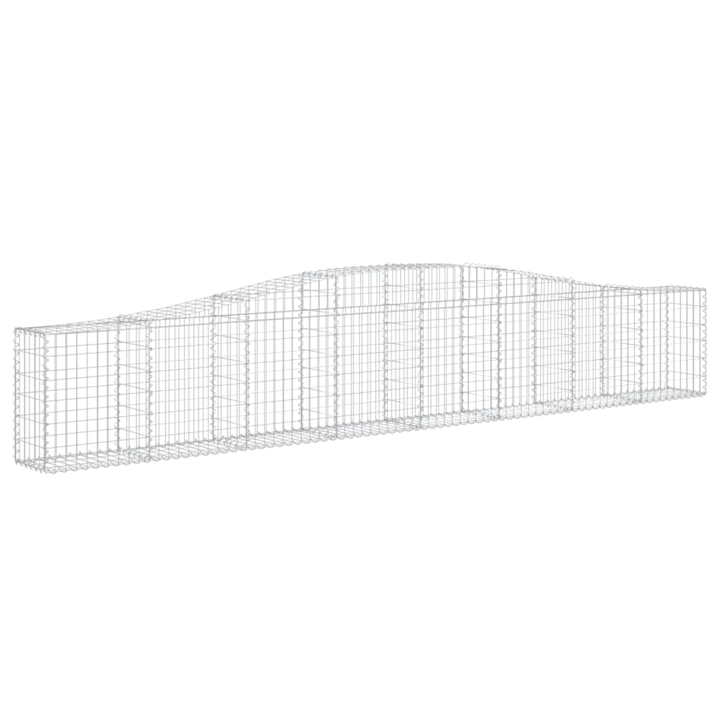 vidaXL Συρματοκιβώτια Τοξωτά 10 τεμ. 400x30x60/80 εκ. Γαλβαν. Ατσάλι - Image 3