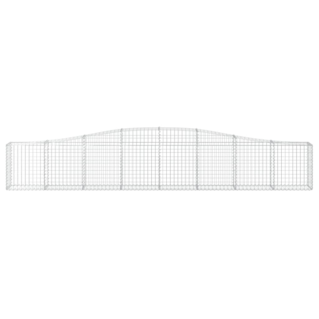 vidaXL Συρματοκιβώτια Τοξωτά 20 τεμ. 400x30x60/80 εκ. Γαλβαν. Ατσάλι - Image 4