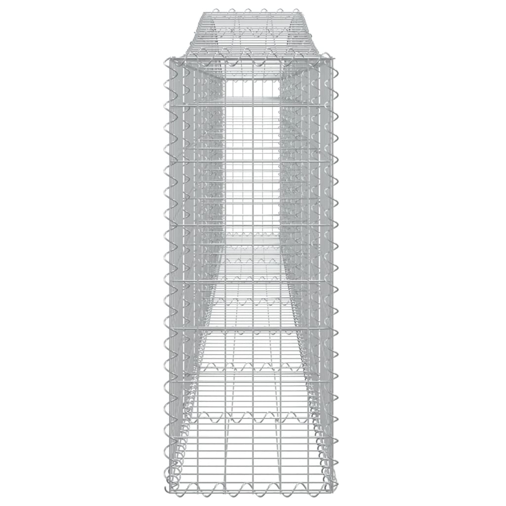 vidaXL Συρματοκιβώτια Τοξωτά 3 τεμ. 400x30x80/100 εκ. Γαλβαν. Ατσάλι - Image 5