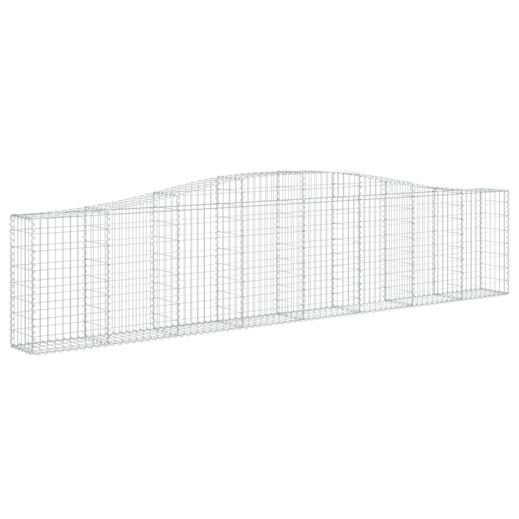 vidaXL Συρματοκιβώτια Τοξωτά 5 τεμ. 400x30x80/100 εκ. Γαλβαν. Ατσάλι - Image 3