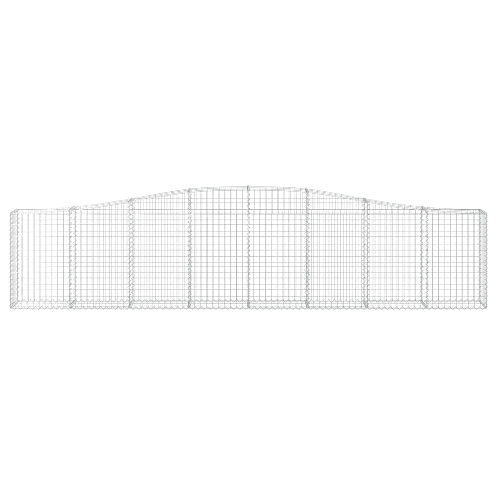 vidaXL Συρματοκιβώτια Τοξωτά 6 τεμ. 400x30x80/100 εκ. Γαλβαν. Ατσάλι - Image 4