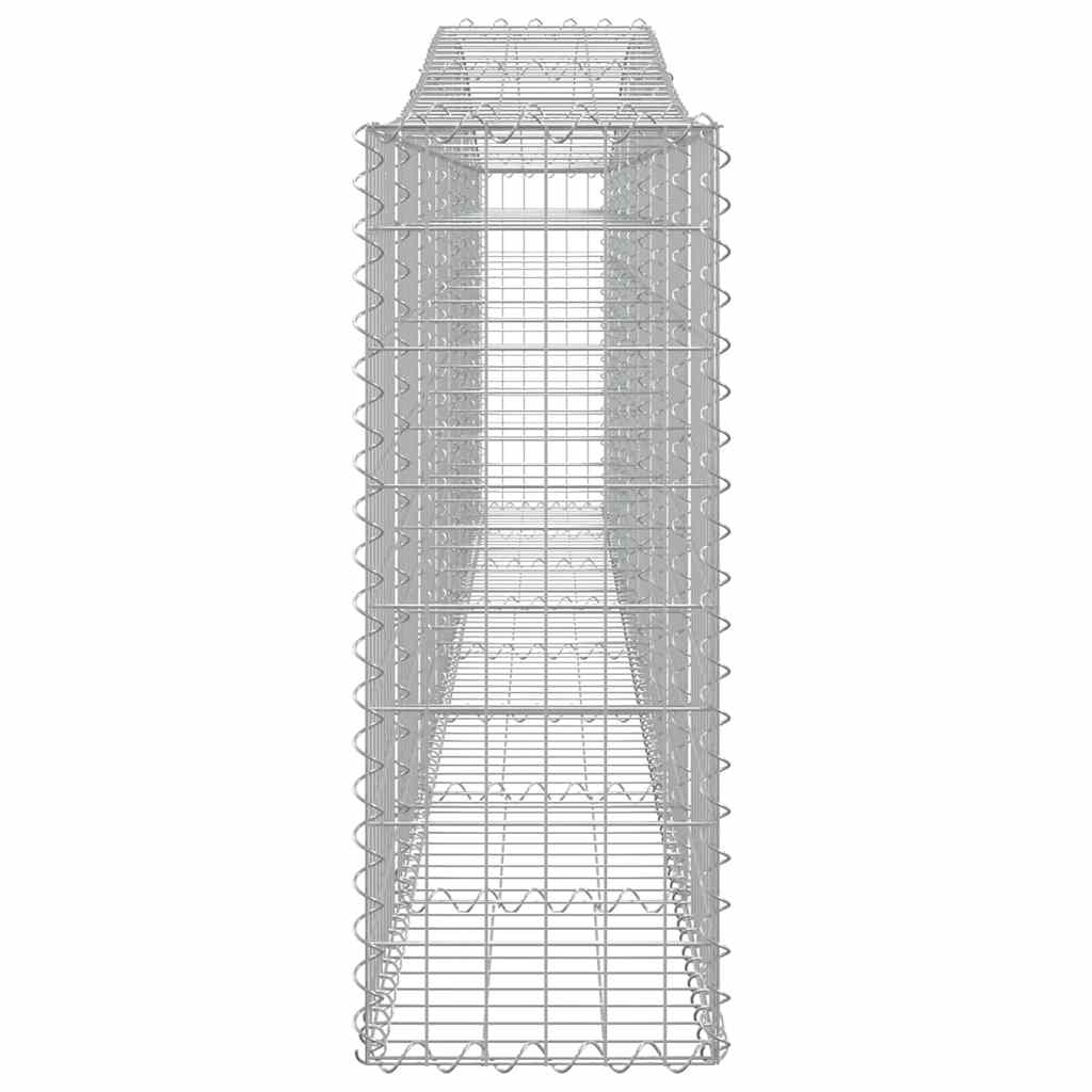 vidaXL Συρματοκιβώτια Τοξωτά 6 τεμ. 400x30x80/100 εκ. Γαλβαν. Ατσάλι - Image 5