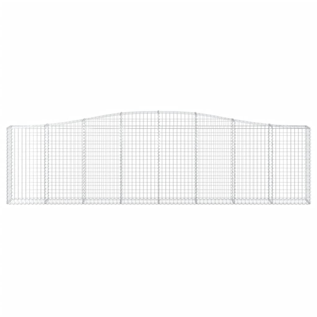 vidaXL Συρματοκιβώτια Τοξωτά 25 τεμ. 400x30x100/120 εκ. Γαλβαν. Ατσάλι - Image 4